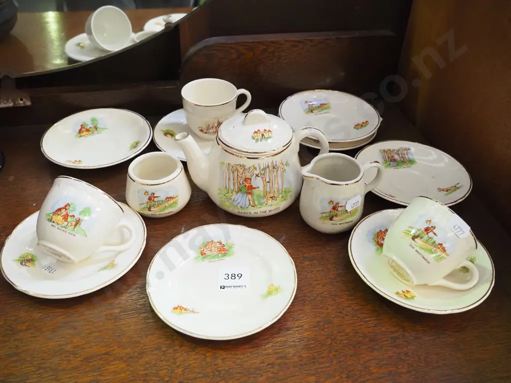 vintage fairy tale child's tea set - repair to tea pot lid Image 1++