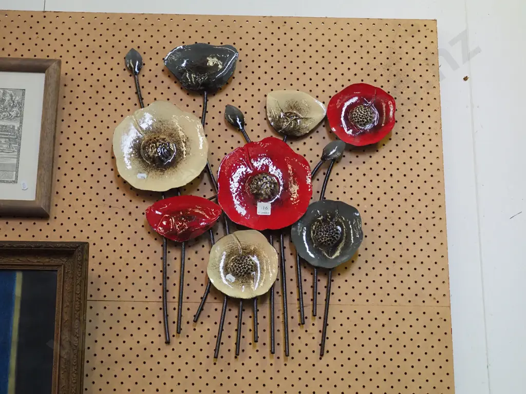 metal wall art - flowers Image 1++