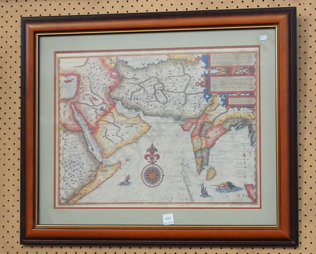framed print - Middle Eastern map Image 1++