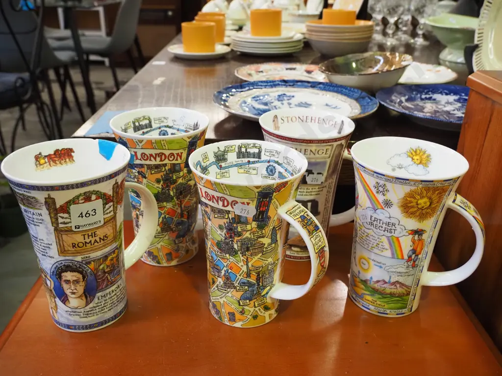 5 tall coffee/soup mugs Image 1++