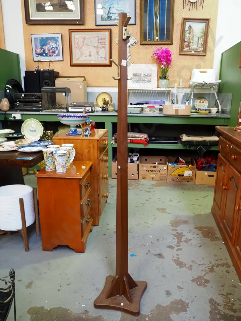 wooden coat stand Image 1++