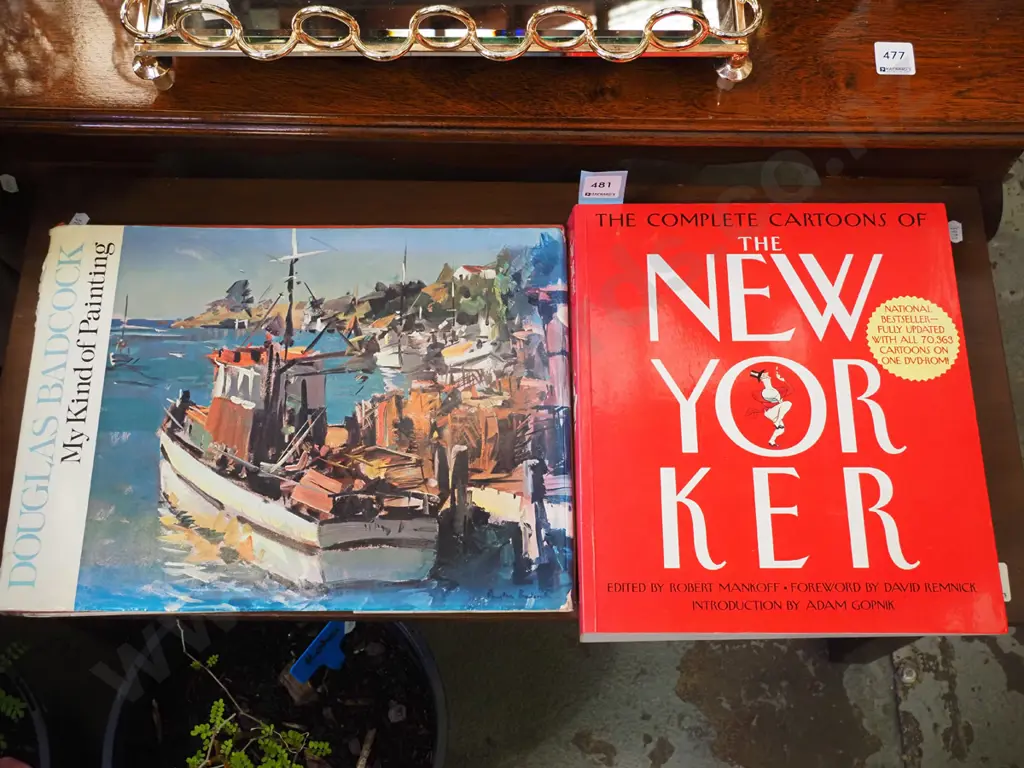 2x artbooks; New Yorker cartoons, Douglas Badcock book Image 1++