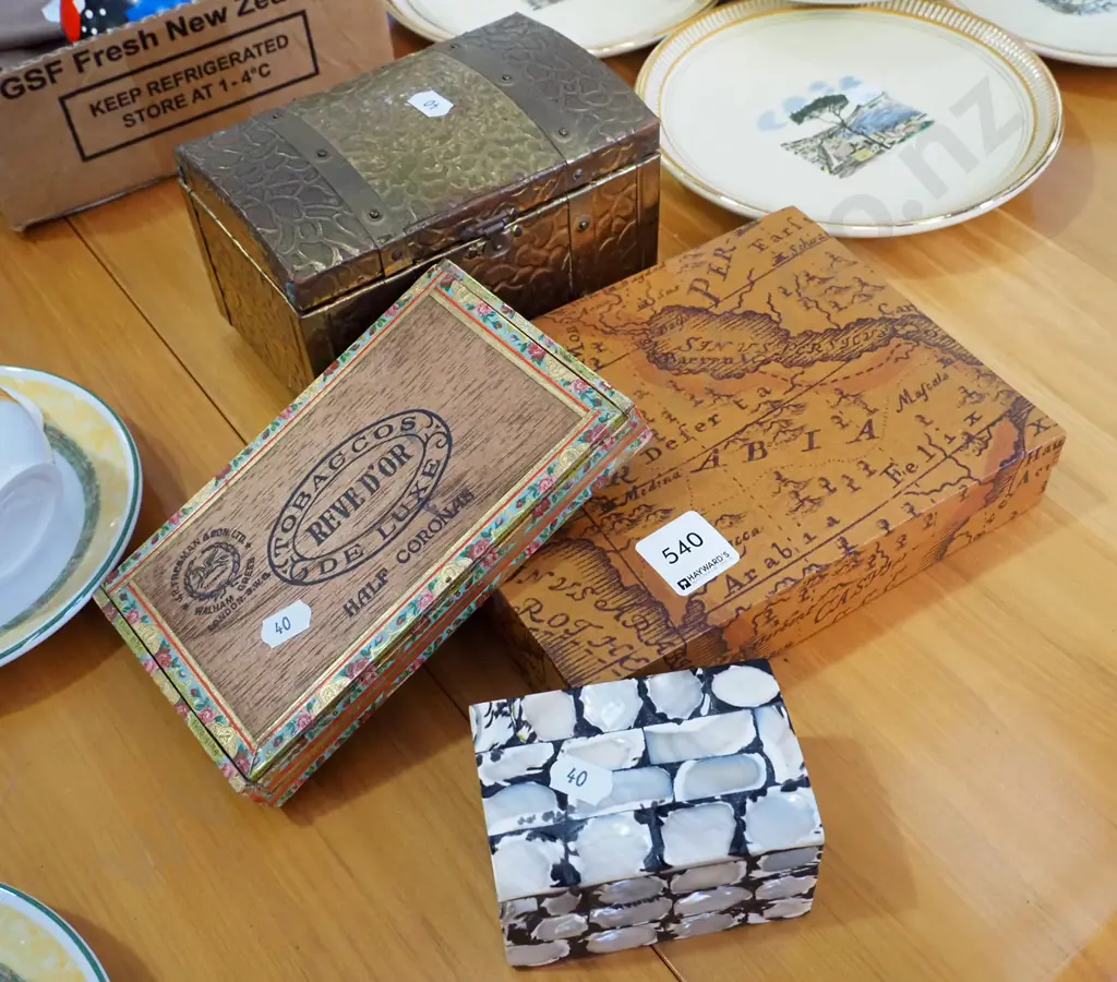 cigar box, small brass, chest etc Image 1++