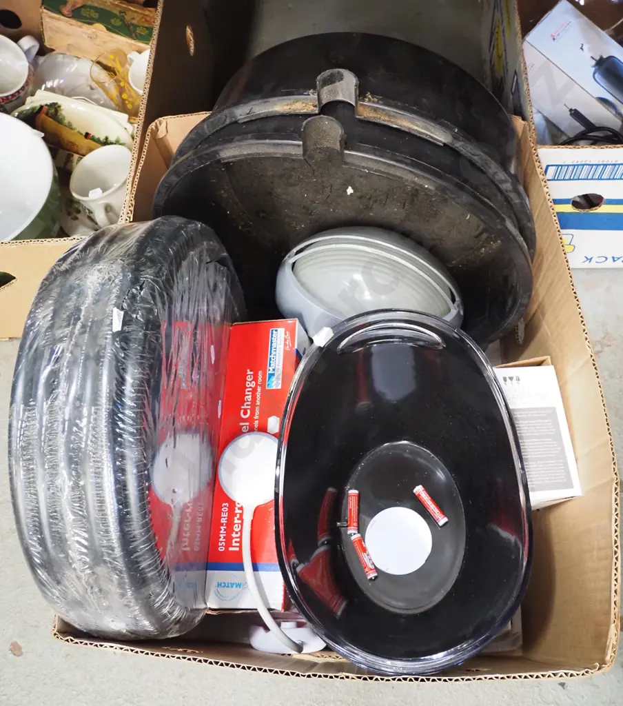 box; perspex baskets, bulkhead light, plastic trays, irrigation system Image 1++