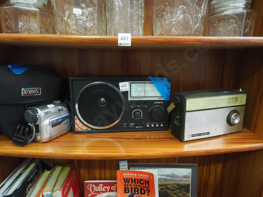 2x portable radios, JVC video recorder - 1 radio missing cord Image 1++