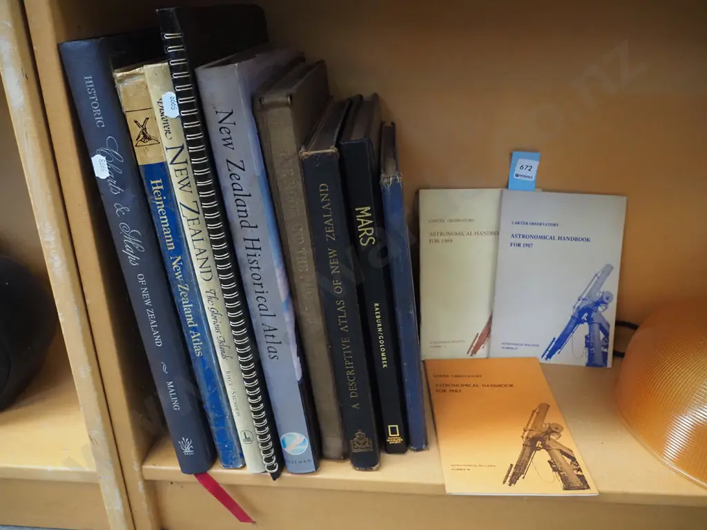 astronomical hand books, NZ atlases etc Image 1++