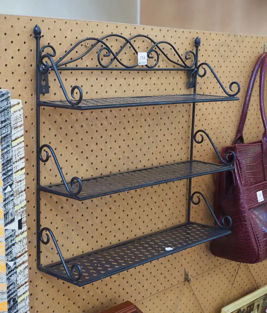 metal wall mounted shelves Image 1++