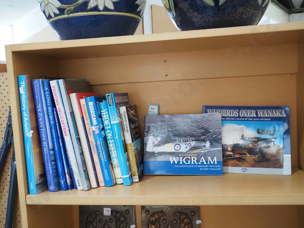 shelf of aviation books Image 1++