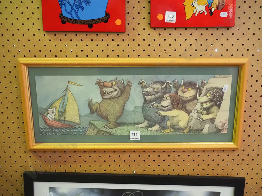 framed Where The Wild Things Are print Image 1++