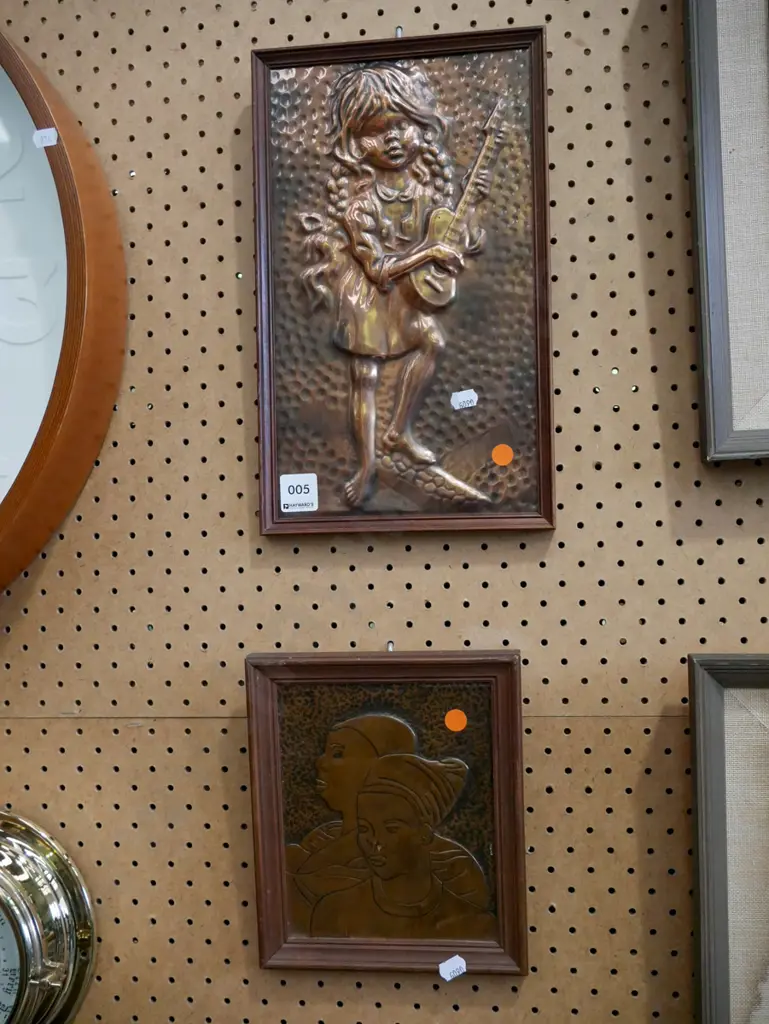 2x pressed copper artworks Image 1++