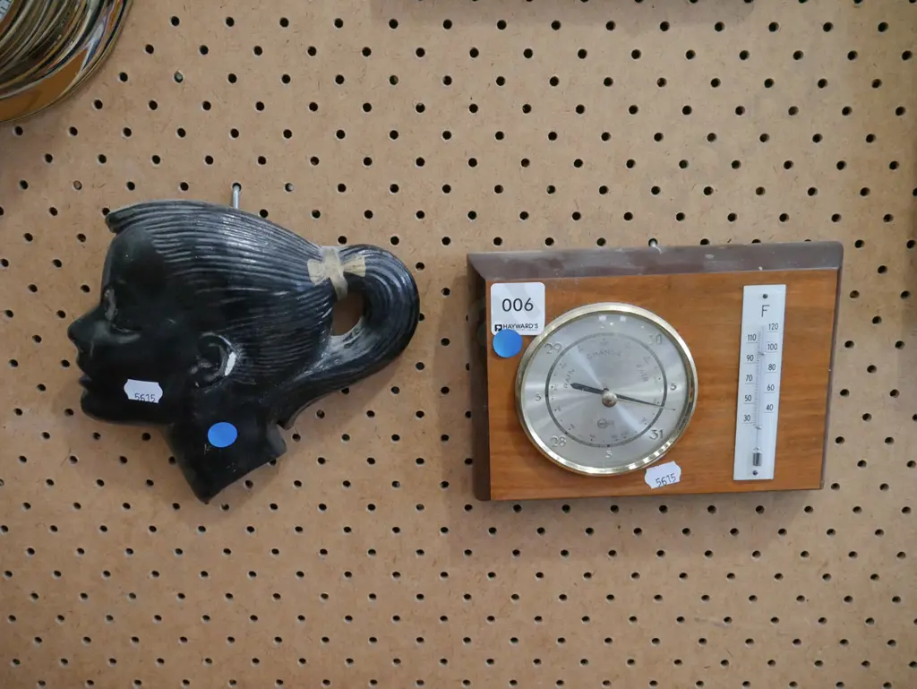 female silhouette, barometer/thermometer Image 1++