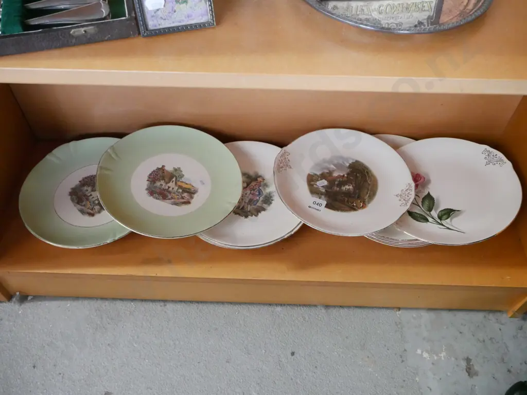 shelf of cabinet plates Image 1++