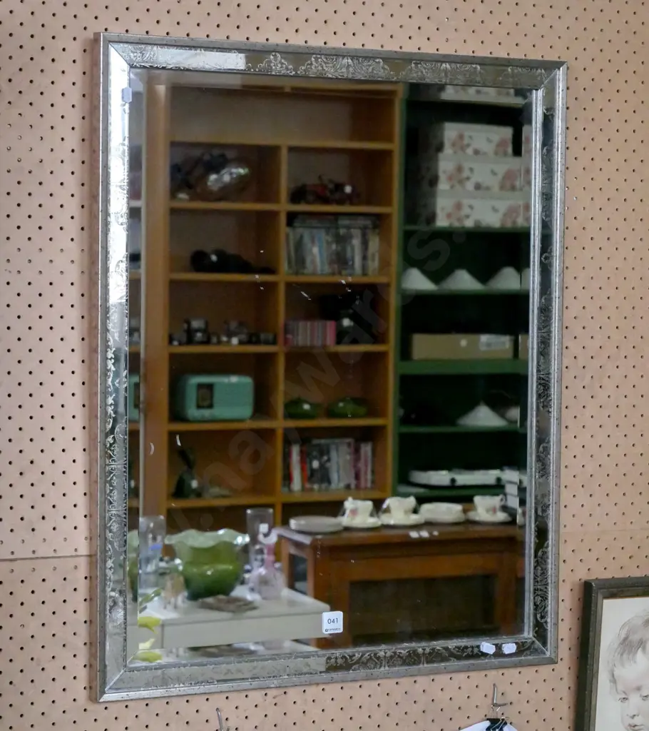 bevelled edge wall mirror Image 1++