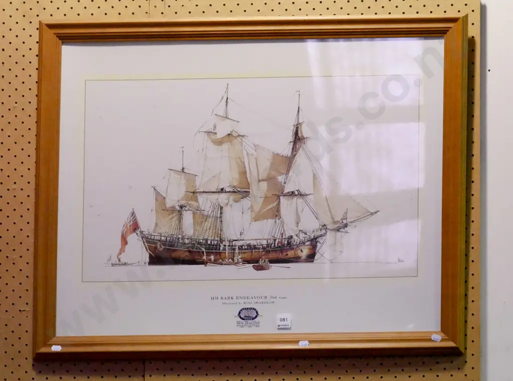 framed Endeavour print Image 1++