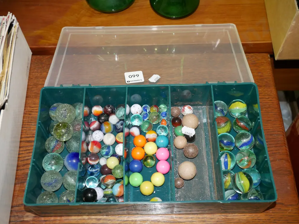plastic organiser of various marbles Image 1++