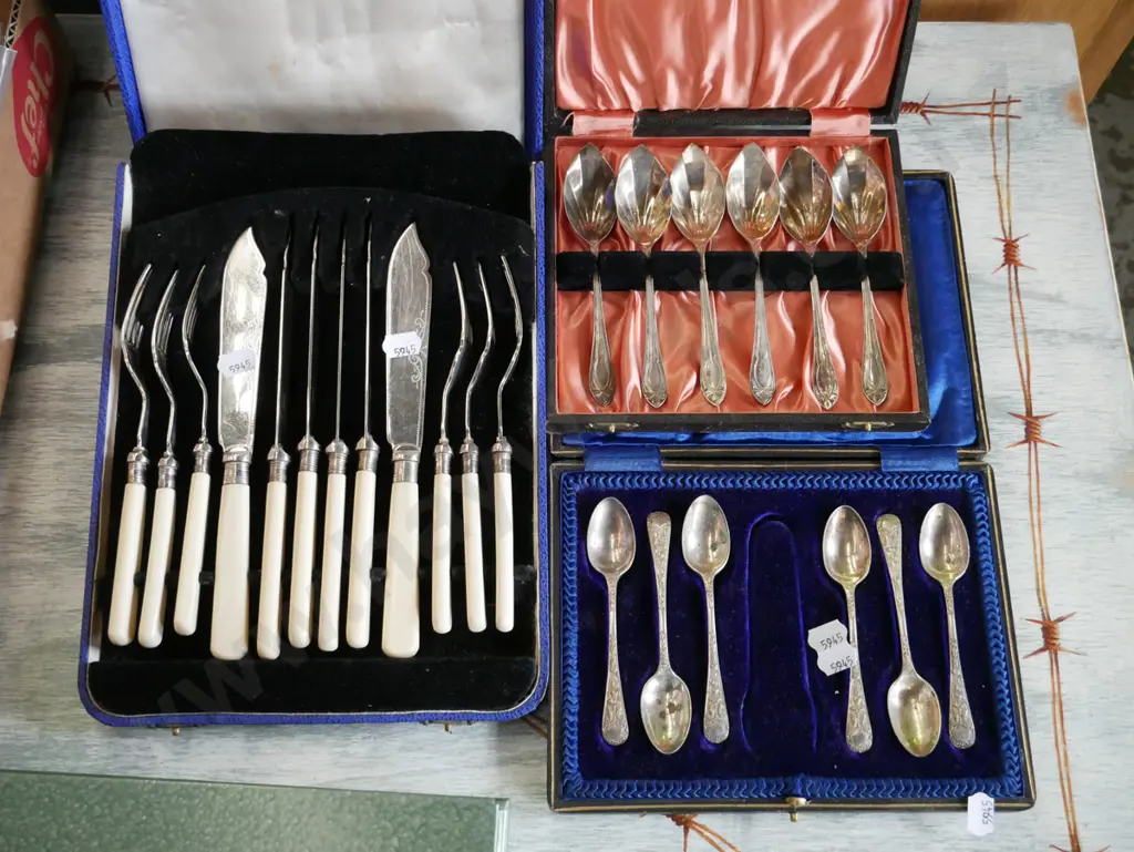 cased cutlery - fish set, spoons Image 1++