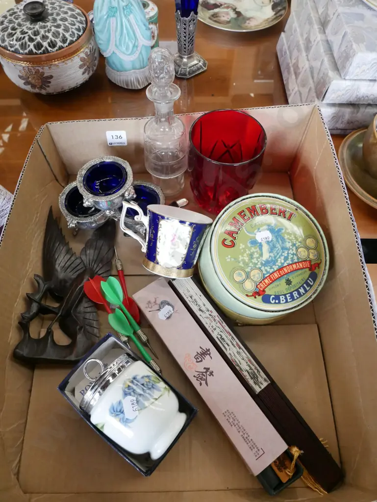 box; large egg coddler, fans, darts etc Image 1++