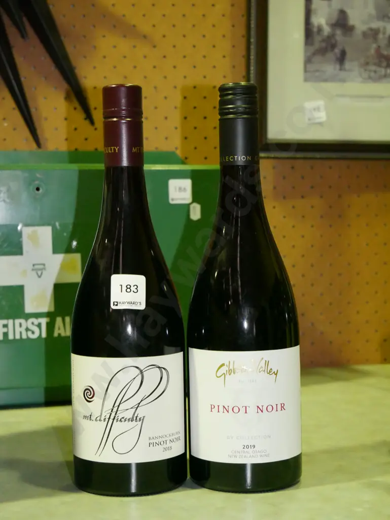 2x bottles of Central Otago pinot noir Image 1++