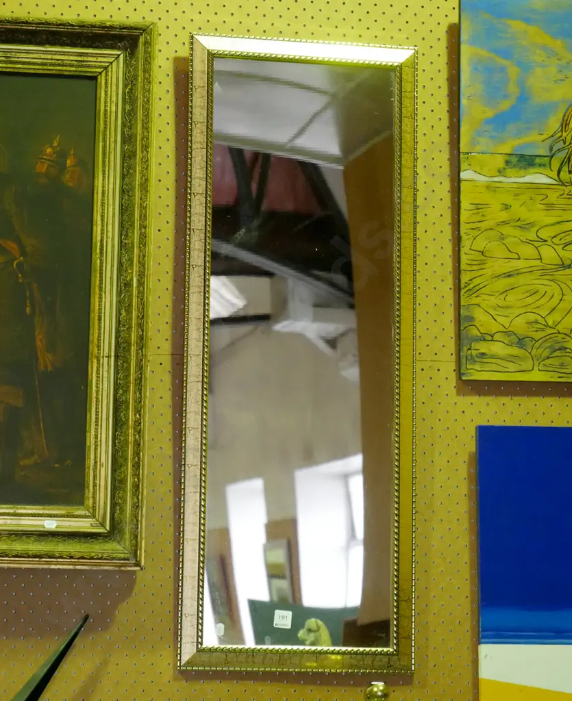 gilt framed wall mirror Image 1++