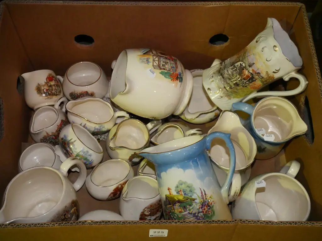 box of ceramic jugs Image 1++