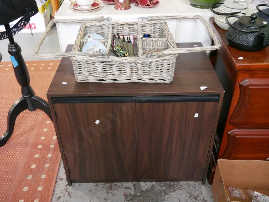 mdf faux wood veneer stereo cabinet Image 1++