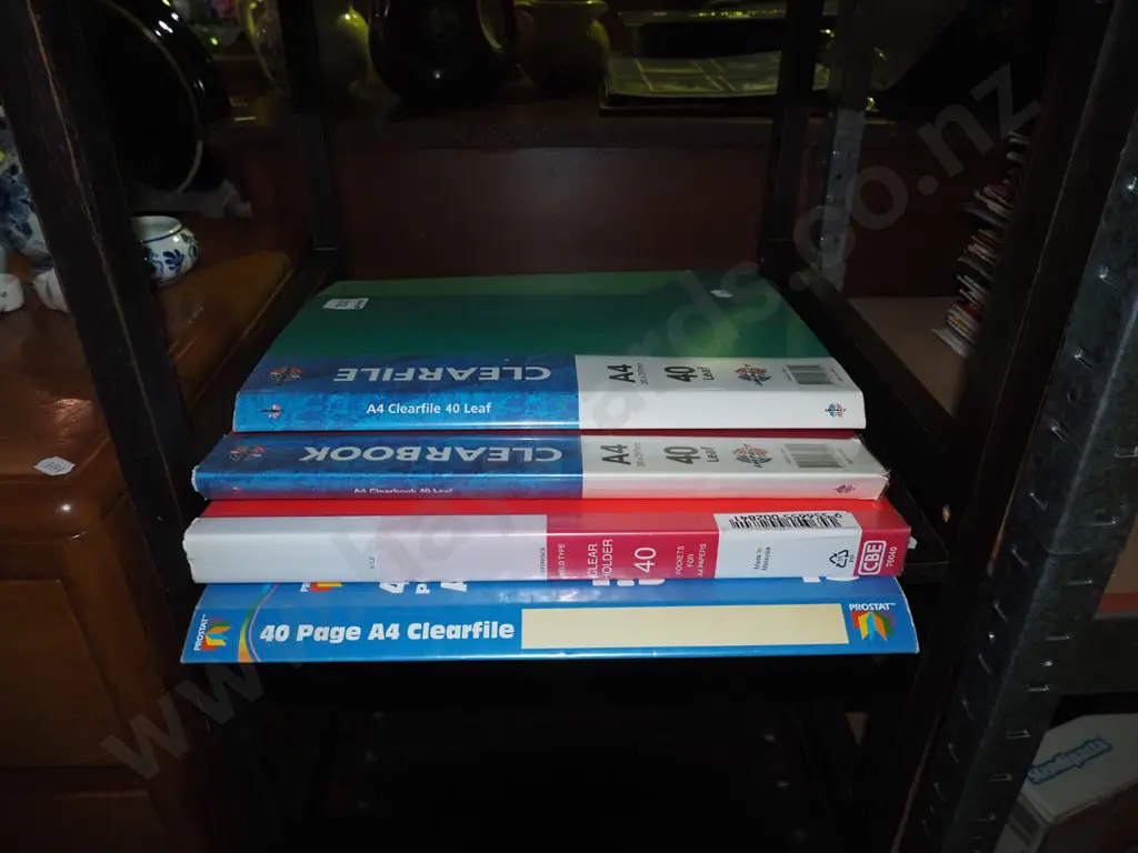 4x clear file folders with various stamps  Image 1++