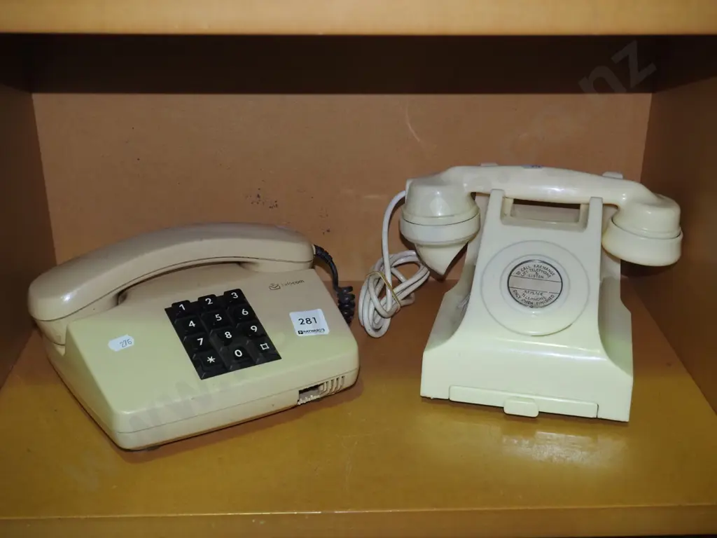 vintage phone, push button phone Image 1++