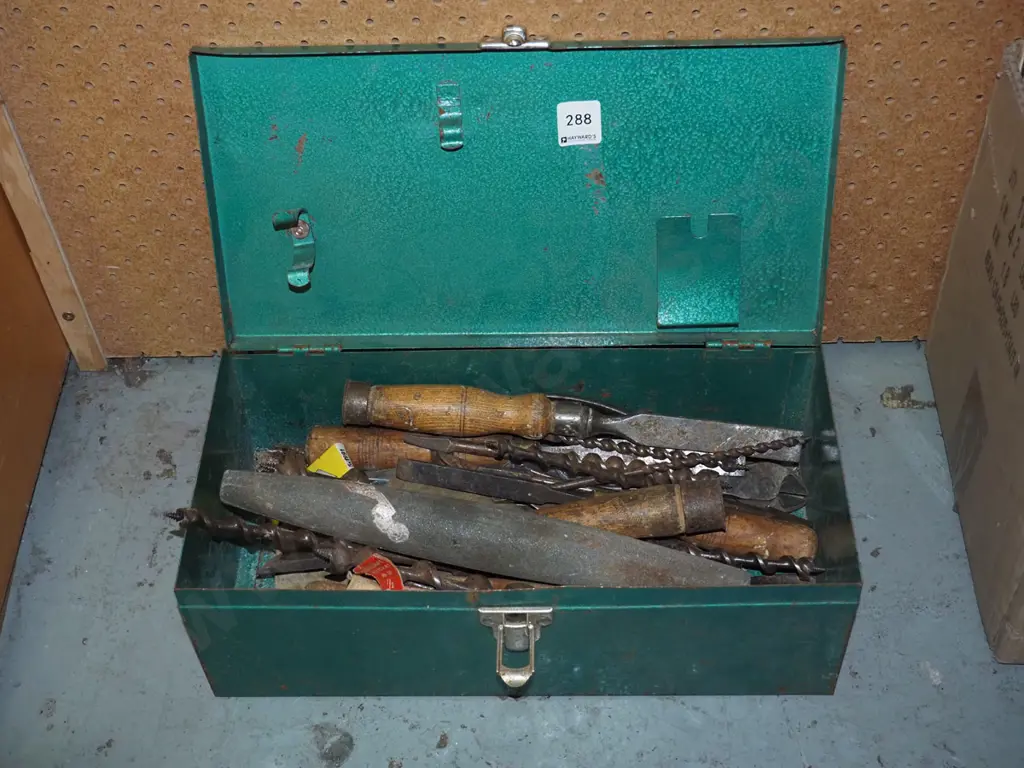 box; auger bits, chisels, files etc Image 1++