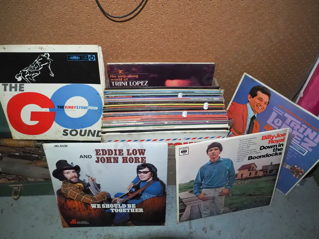 box of LPs Image 1++