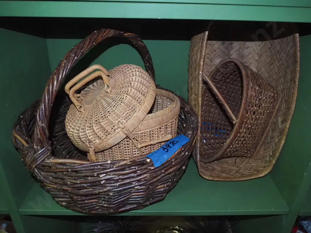 cane and willow  baskets Image 1++