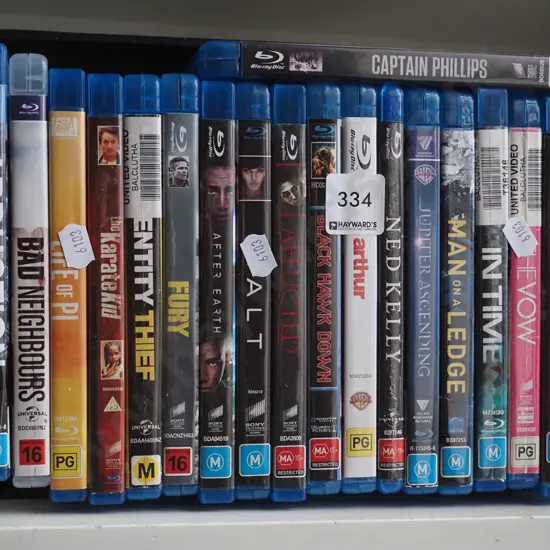 blue ray DVDs