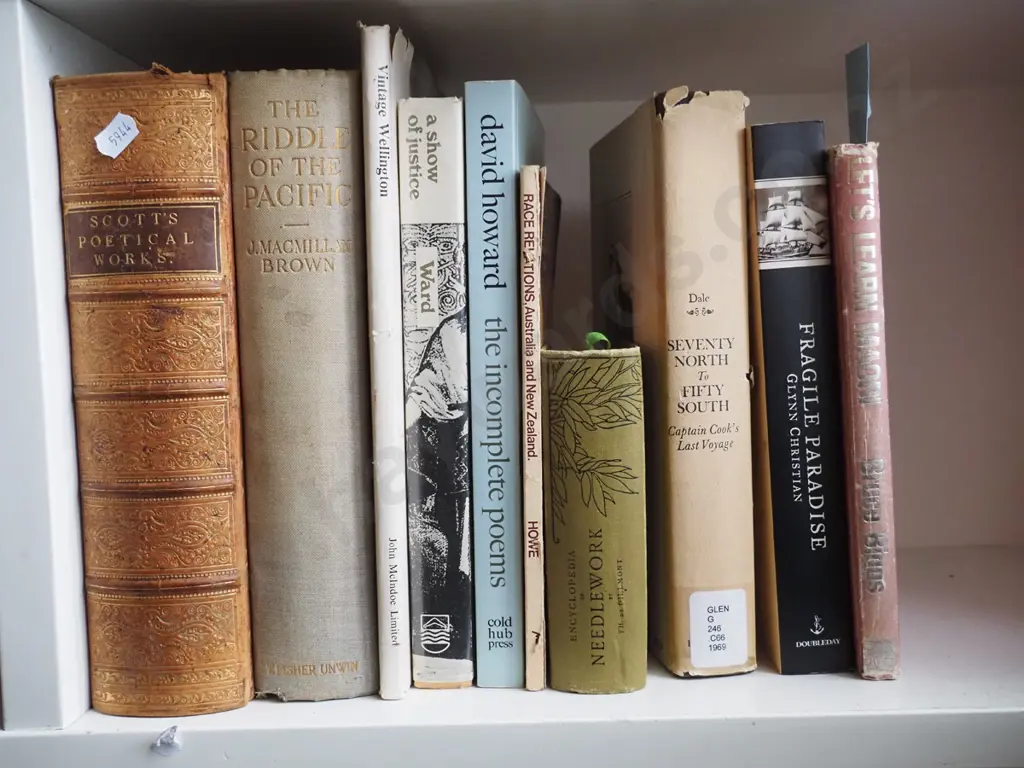 shelf of various books Image 1++