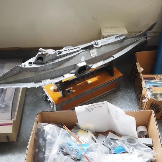partially assembled model of The Disney Nautilus -  As Is No Returns