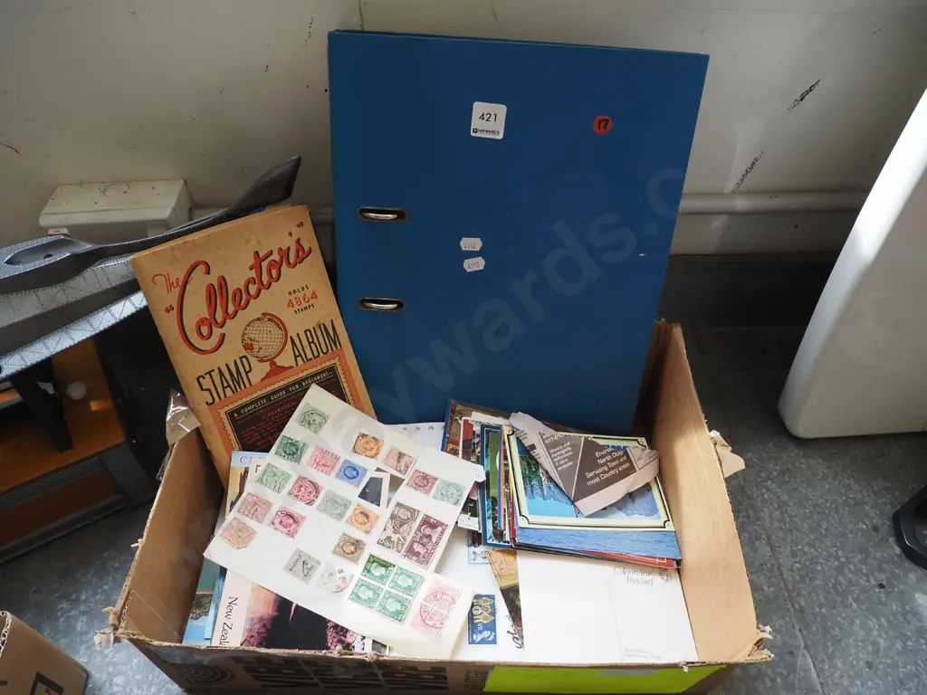 stamp album,  postcards, stamps Image 1++