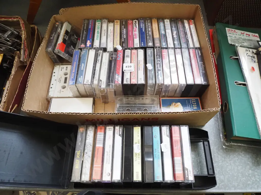 box and case of tape cassettes Image 1++