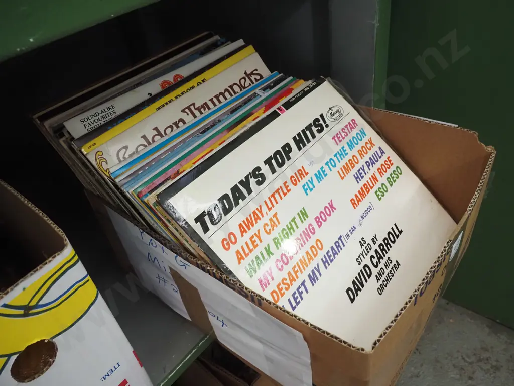 box of LPs Image 1++