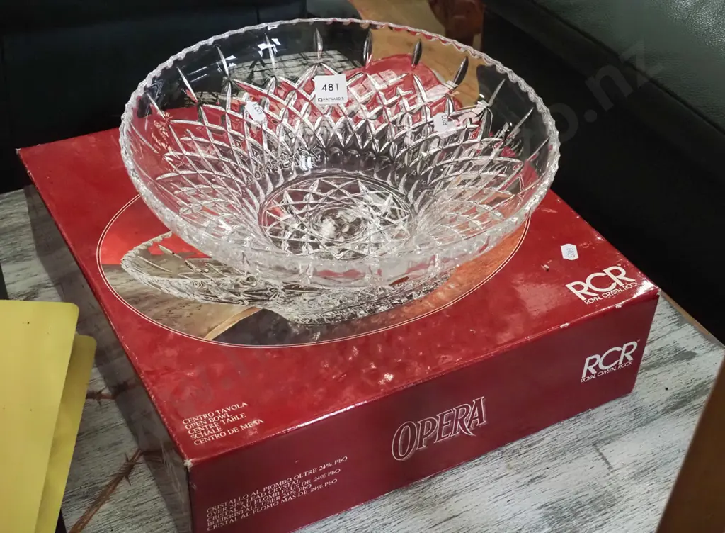 large crystal open bowl Diam-300 Image 1++