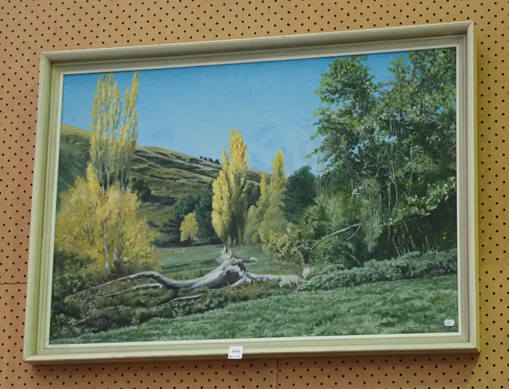framed oil - pastural scene Image 1++