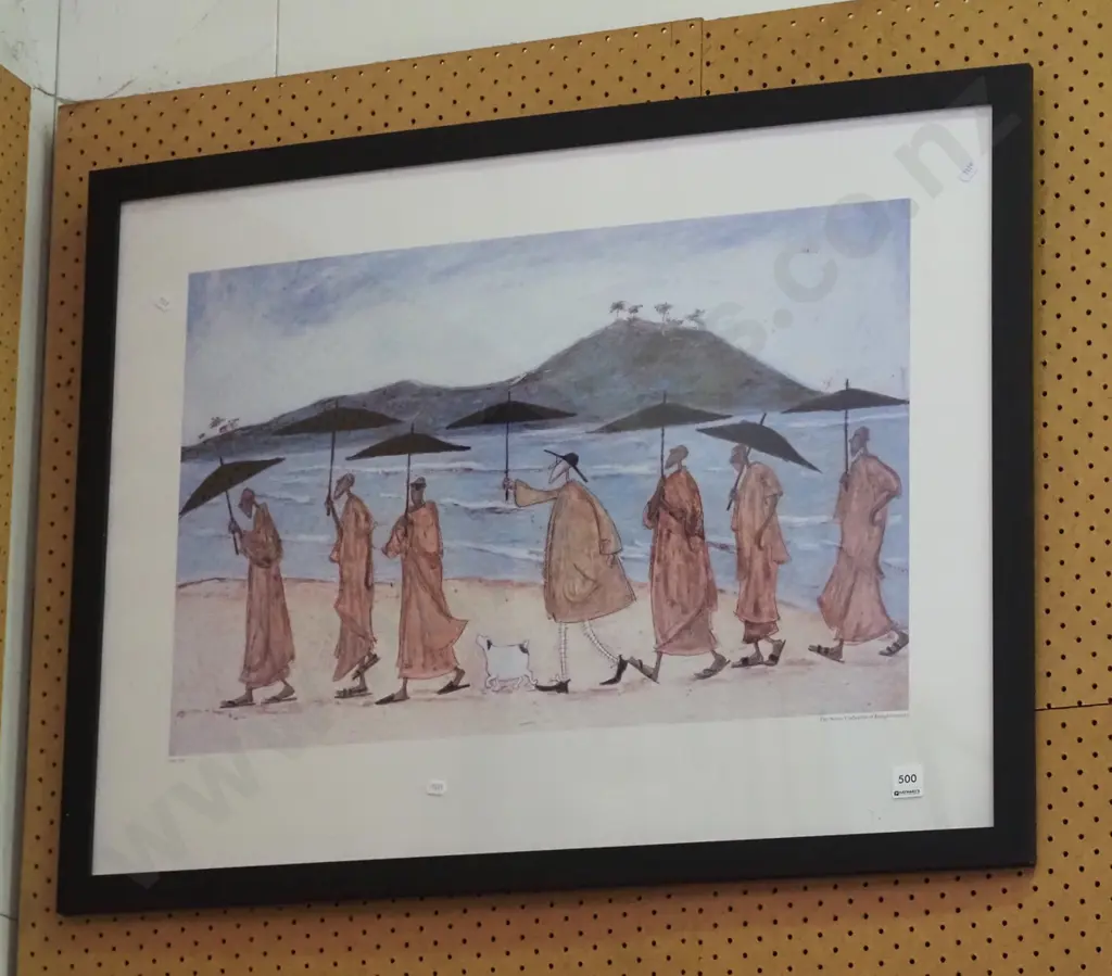 framed Sam Toft print - Seven umbrellas of enlightenment Image 1++