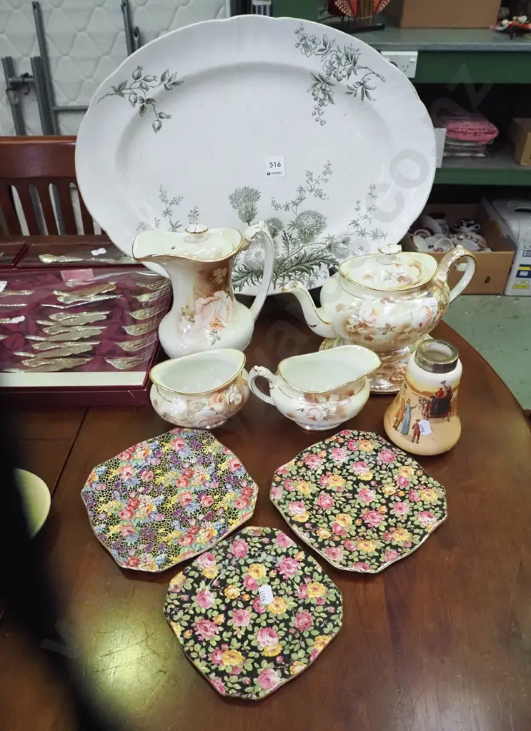 large Royal Doulton ashet, coffee pot, tea pot etc Image 1++