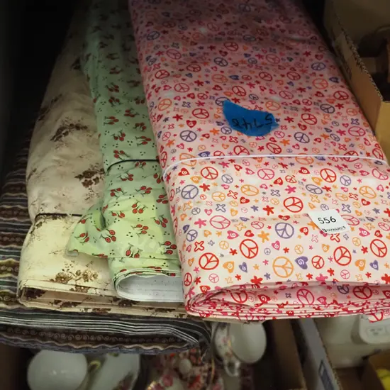 rolls of fabric