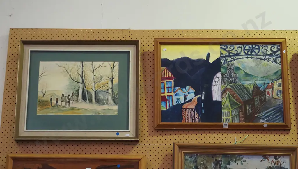 framed oil - Dunedin scenes Image 1++