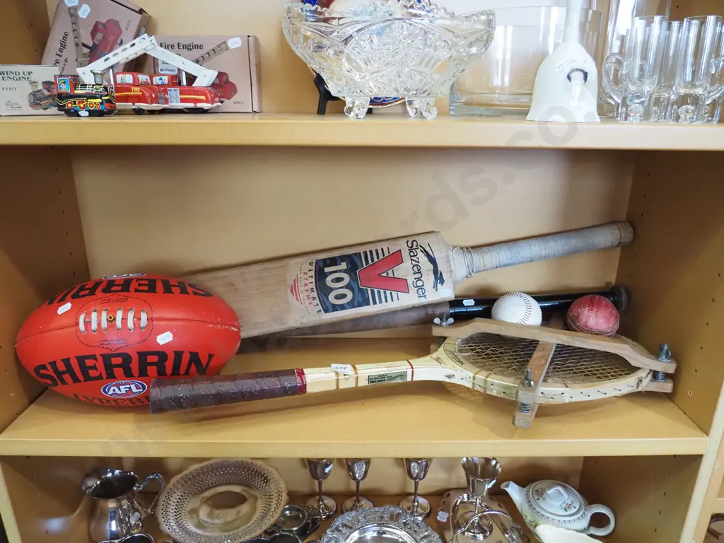 shelf of sporting equipment Image 1++