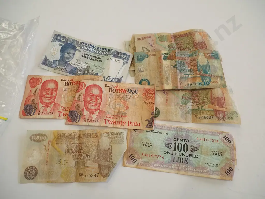 bag of foreign banknotes Image 1++