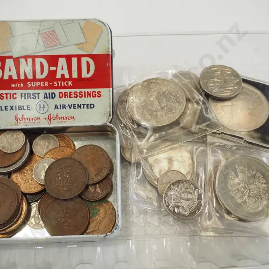 tray of coins