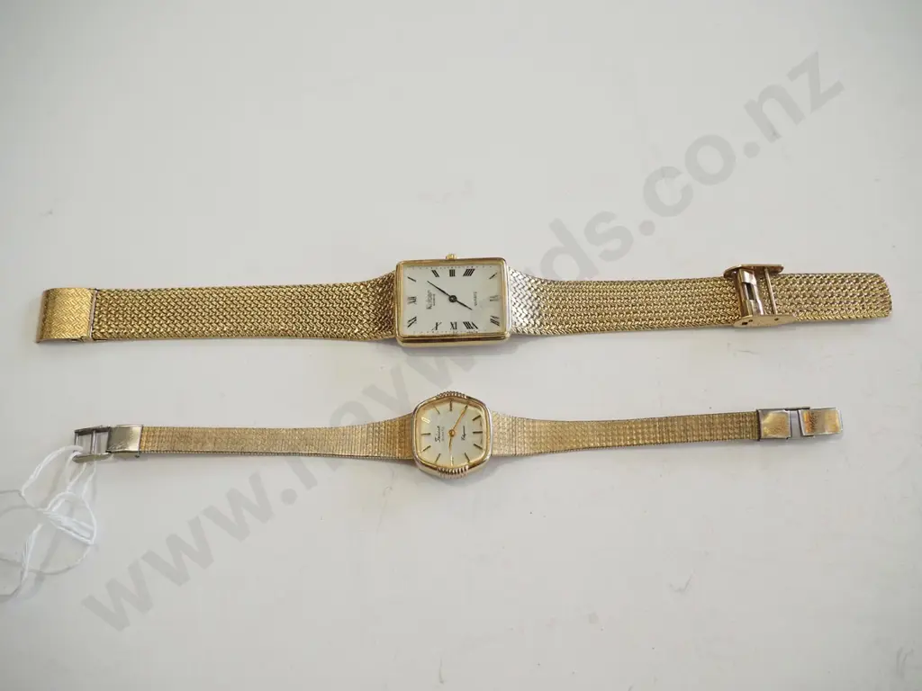 2x golden wristwatches Image 1++