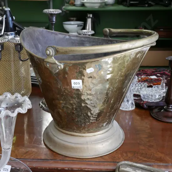brass coal scuttle