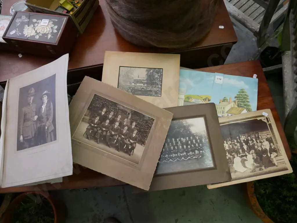assorted vintage photographs, market town print Image 1++