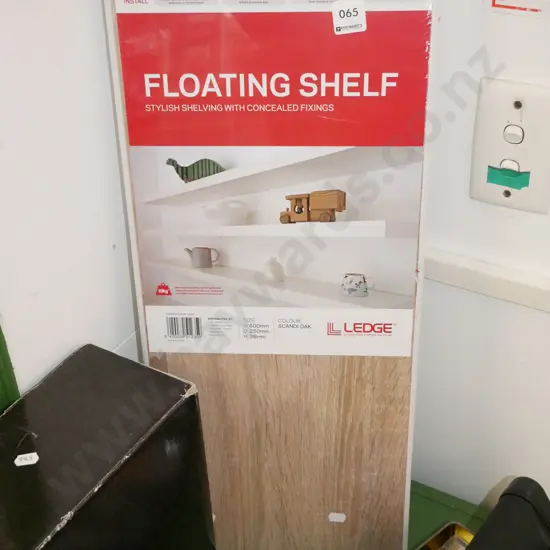 boxed floating shelf