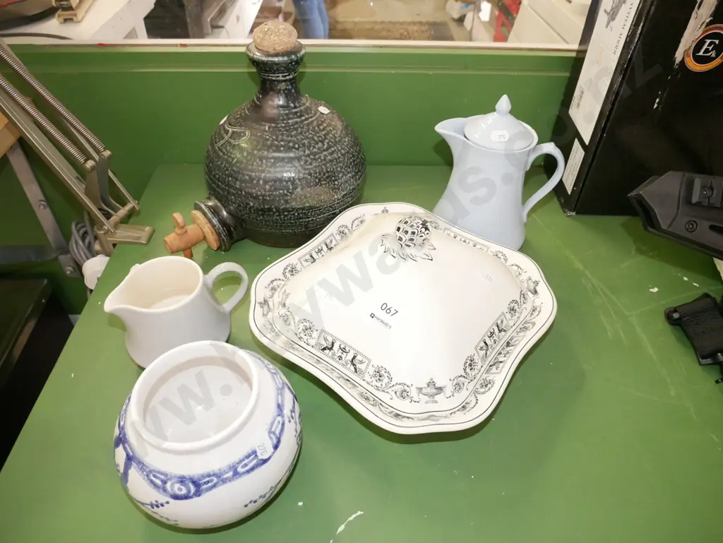 studio pottery bottle with spiggot, jugs etc Image 1++